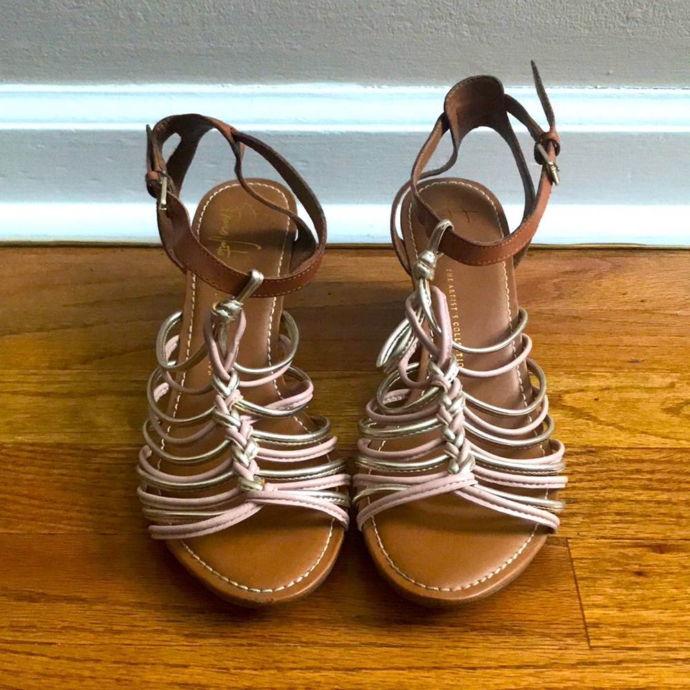 Franco Sarto Strappy Wedge Sandals